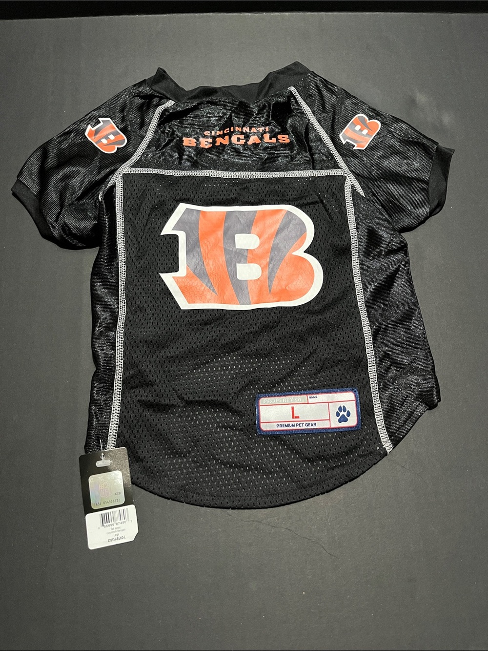Cincinnati Bengals Littlearth NFL Stretch Pet Jersey, Size: Large